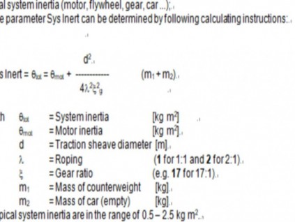 電梯曳引驅(qū)動系統(tǒng)的慣量計算