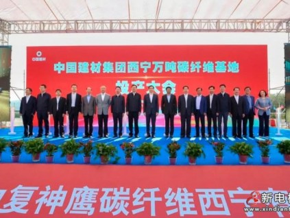 中國(guó)首條萬(wàn)噸碳纖維生產(chǎn)線在青海西寧投產(chǎn)