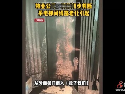 電梯線路老化！視頻：凌晨上海一小區(qū)電梯失火，消防及時破門救人！