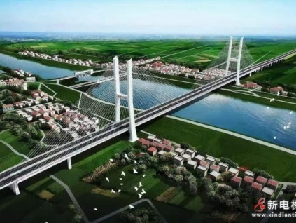 楊灣河特大橋，萊茵的又一大橋電梯代表作