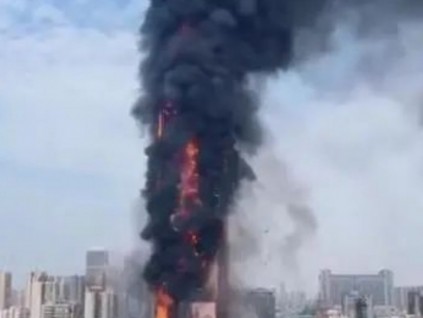 總高218米長沙電信大樓發(fā)生火災(zāi)，火災(zāi)時不要使用電梯！