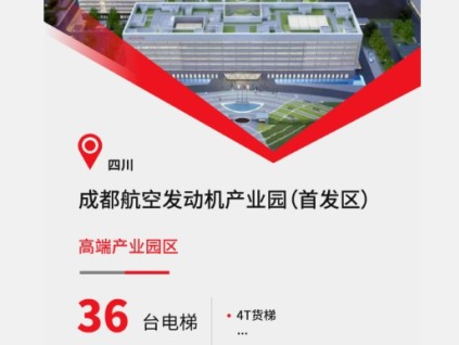 成都高端園區(qū)+36臺康力電梯！