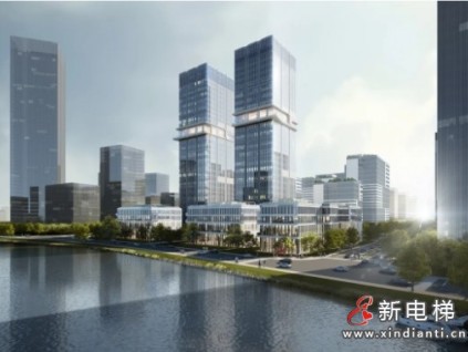 23臺康力4m/s高速梯！杭州廊灣科創(chuàng)中心雙子樓